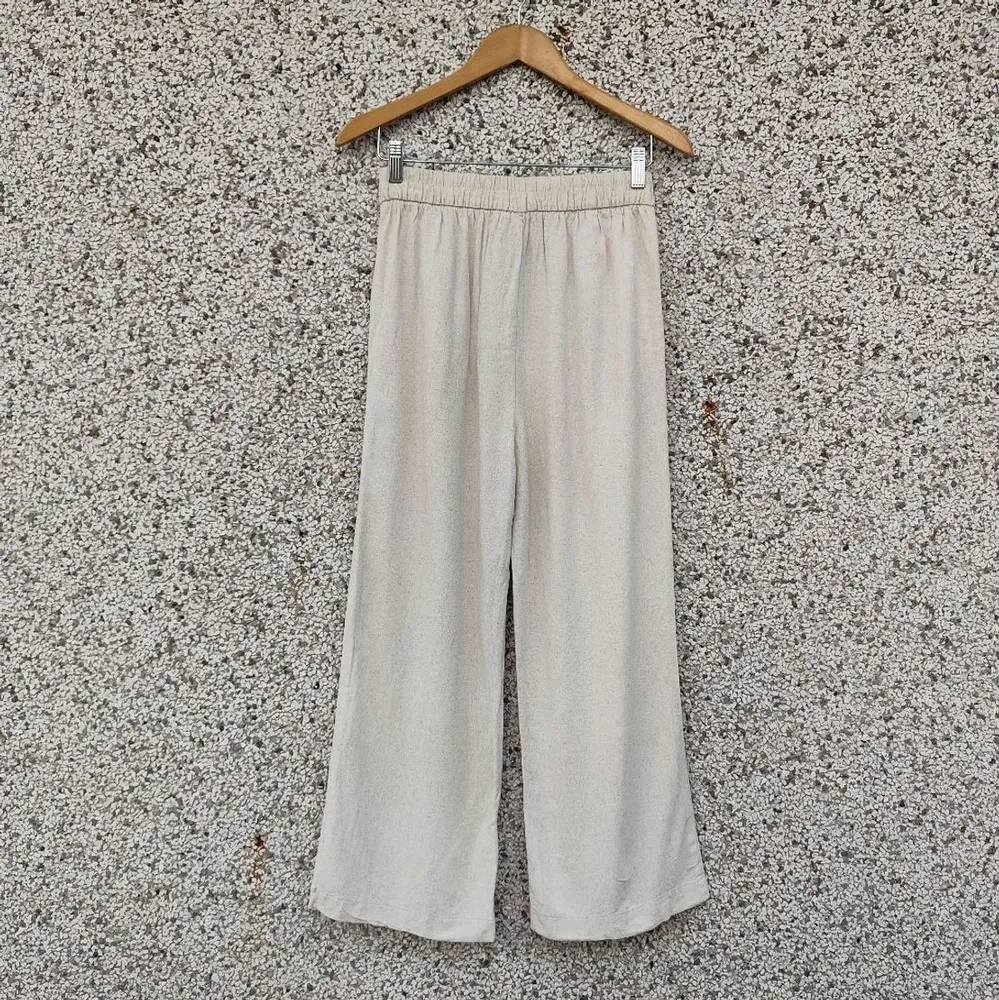 Calça wide leg viscolinho