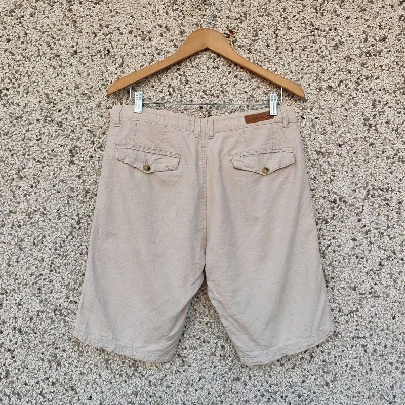 Bermuda masculina viscolinho bege