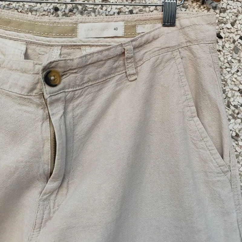 Bermuda masculina viscolinho bege