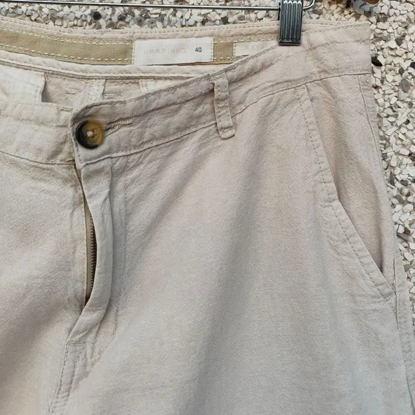 Bermuda masculina viscolinho bege