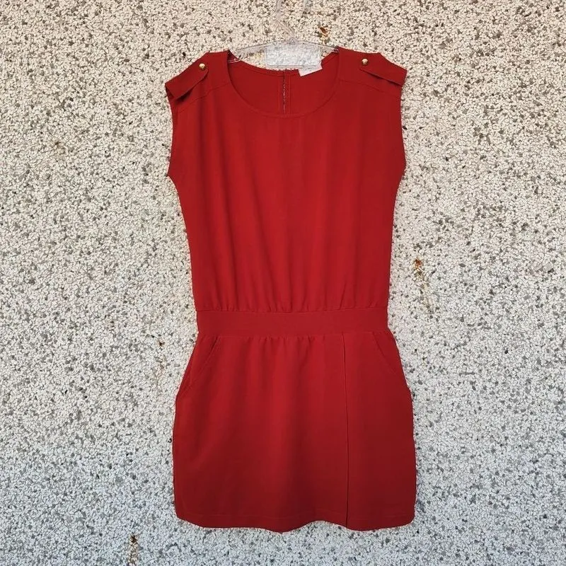 Vestido vermelho terracota Le Ricard