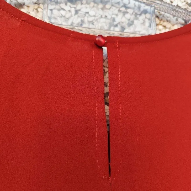 Vestido vermelho terracota Le Ricard