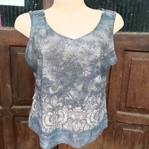 blusa anos 90 vintage estampa barroca g