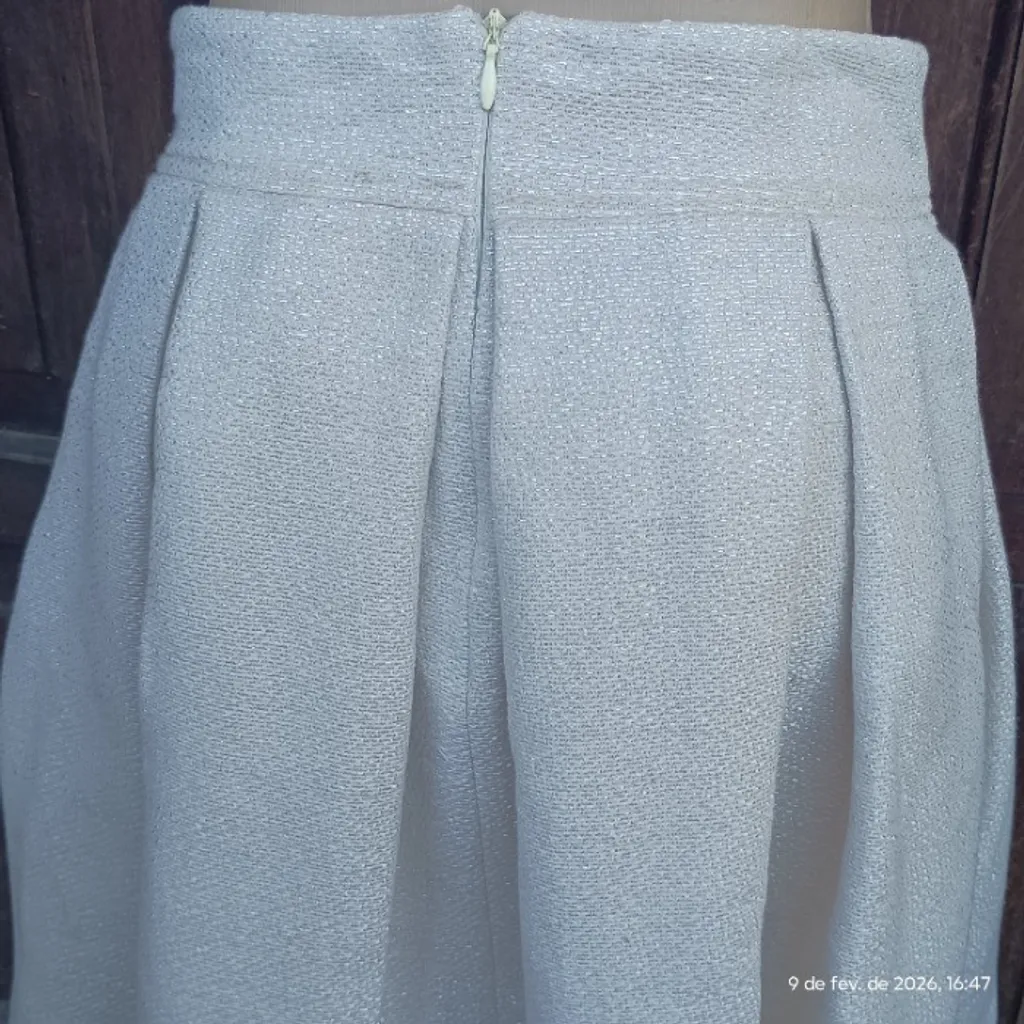 twin set simona barbieri saia italiana de prega em lã virgem