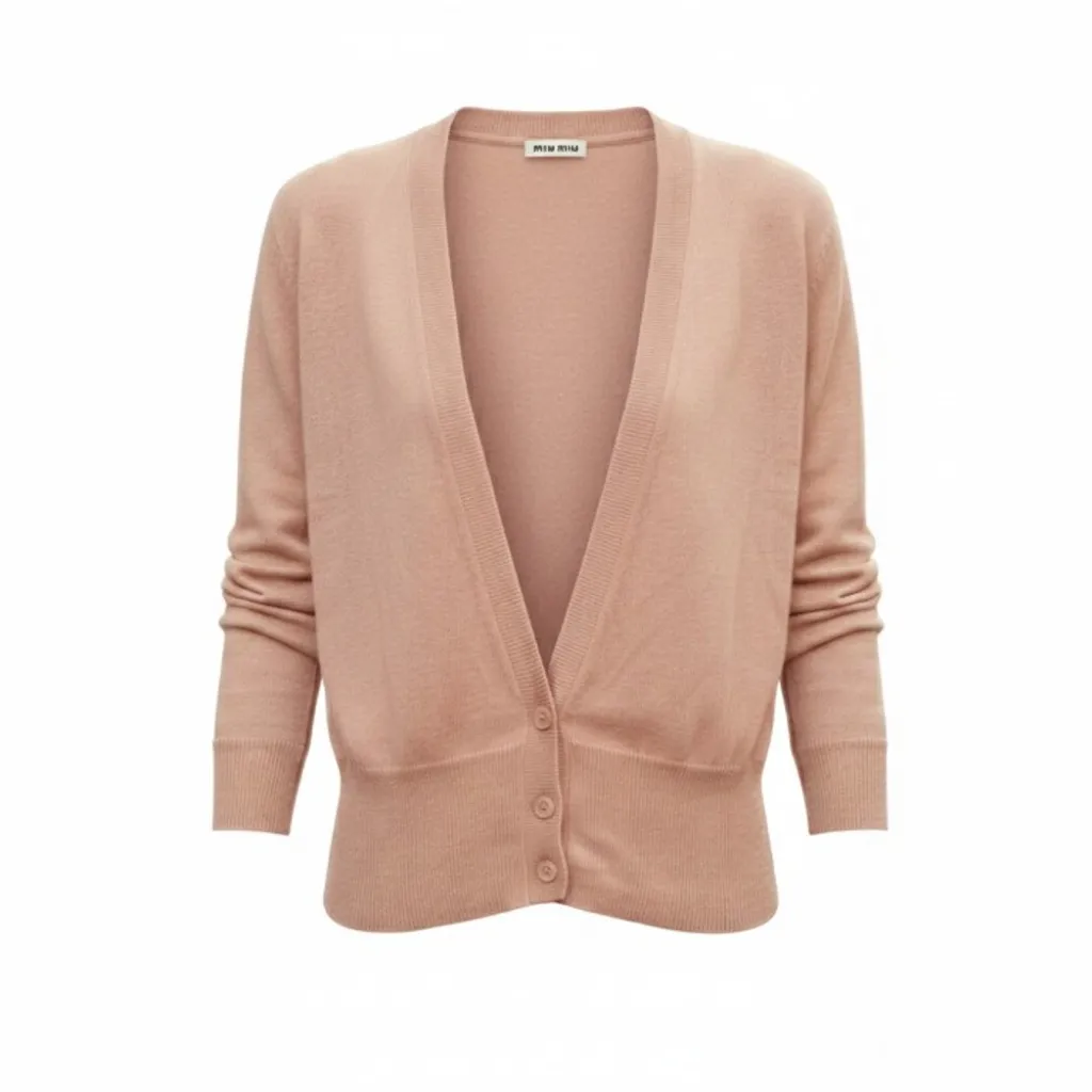 cardigan miu miu rosa tamanho p