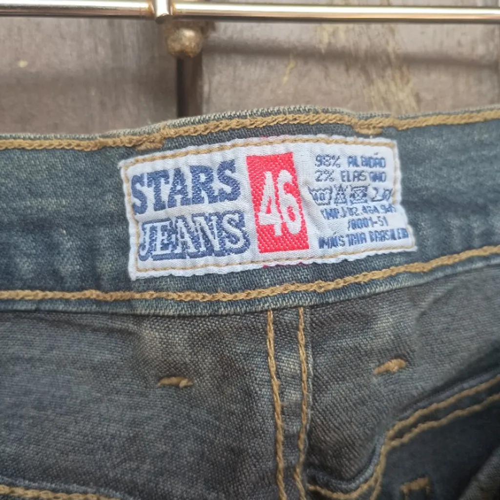 calça star jeans vintage tam 42 44 cintura alta anos 90