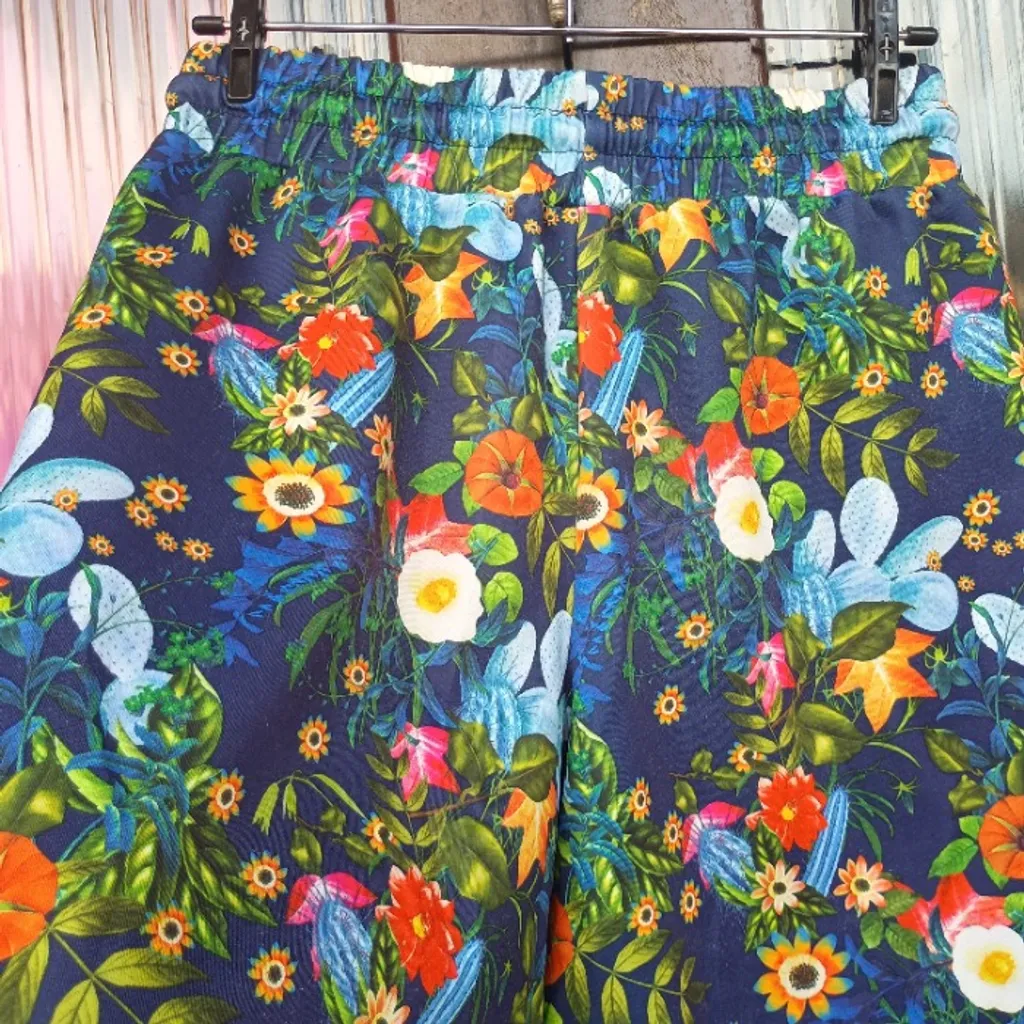 bermuda zara masculina colorida floral tam m g gg