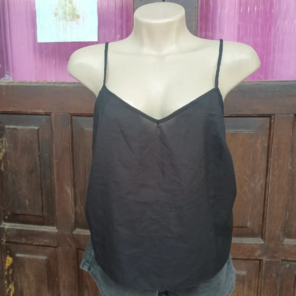 blusinha slip alcinha preta tam g