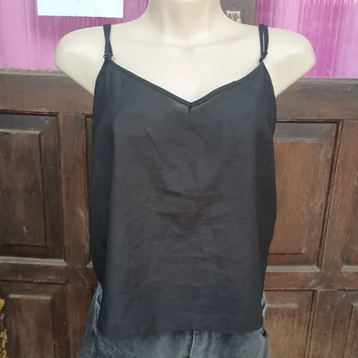 blusinha slip alcinha preta tam g