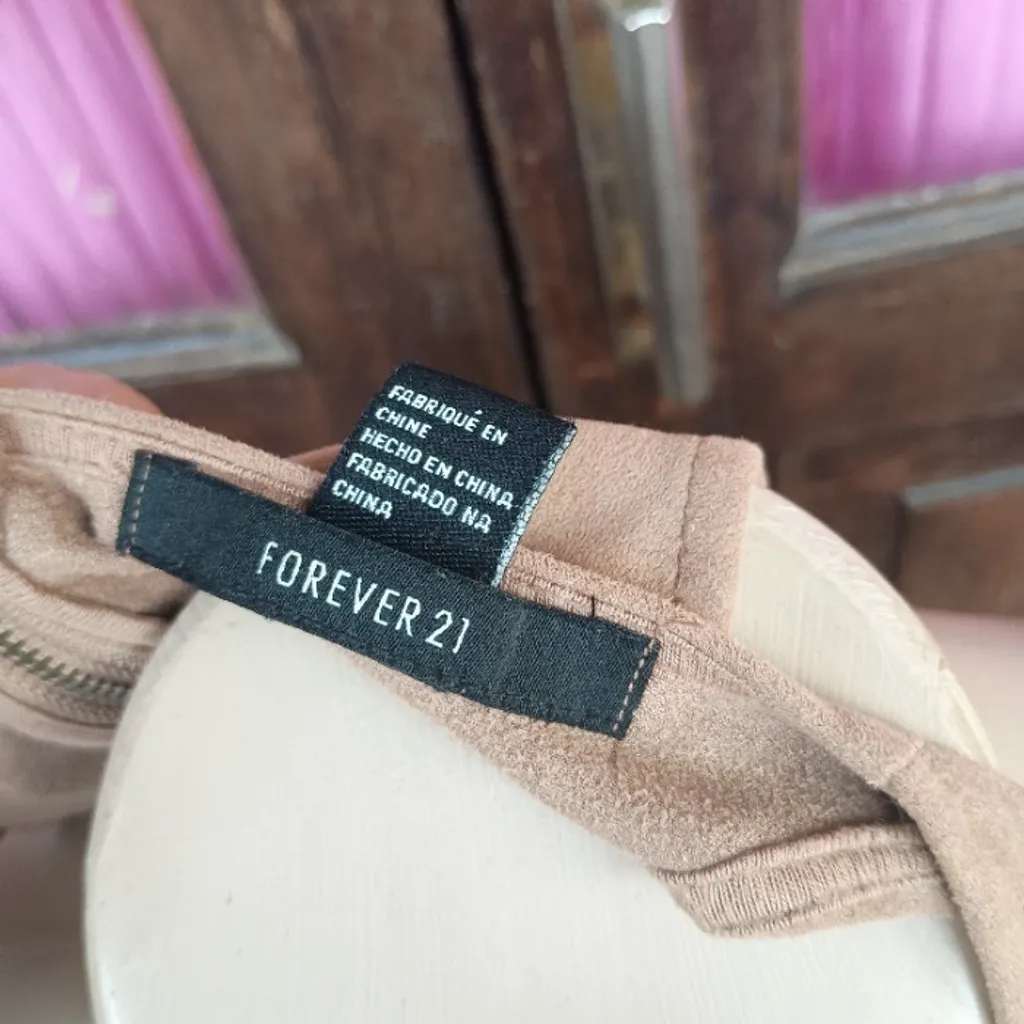 blusa suede camurça forever 21 tam m g gg