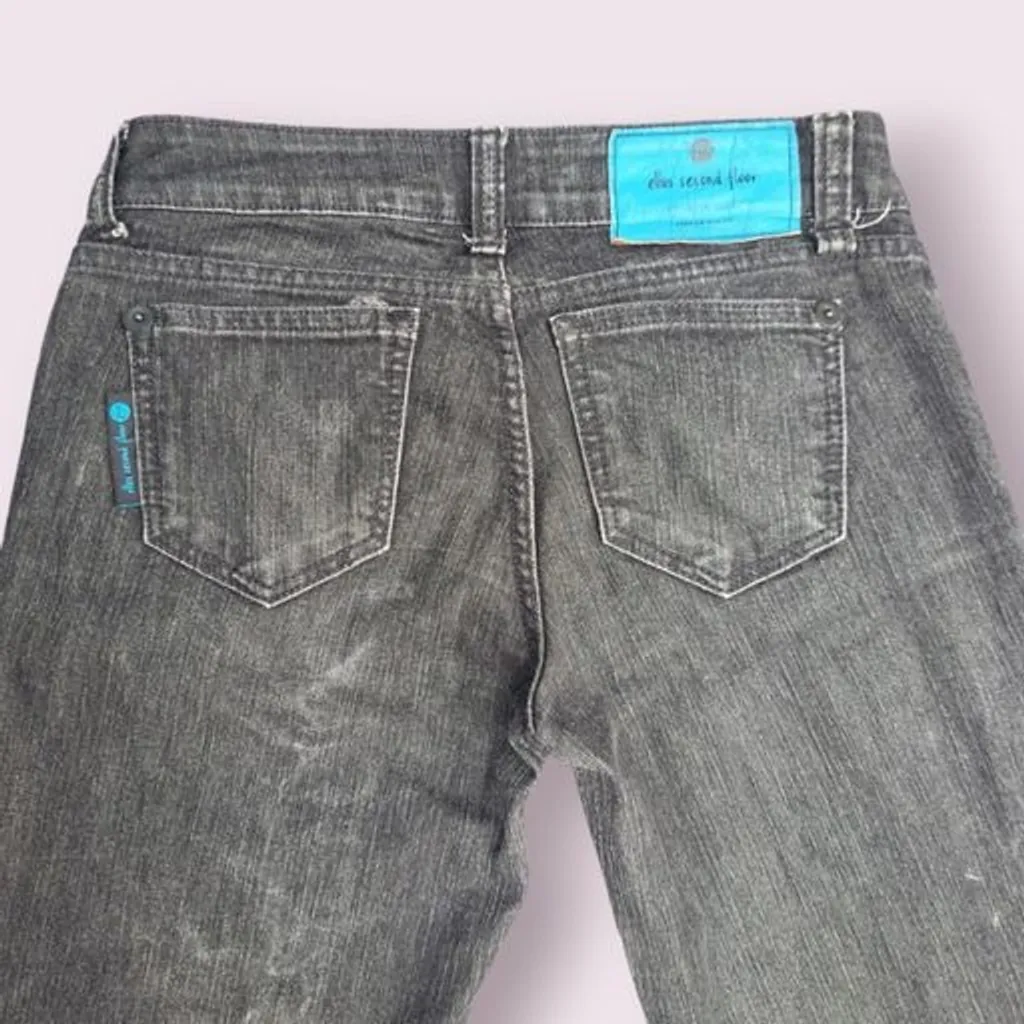 Calça Ellus Jeans Slim Cintura Baixa Preta Y2K Anos 2000 Marca P