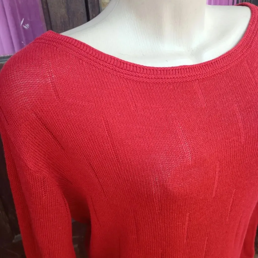 PROMOÇÃO SÓ HOJE DIA 23  blusa de tricot vermelha vintage cgc