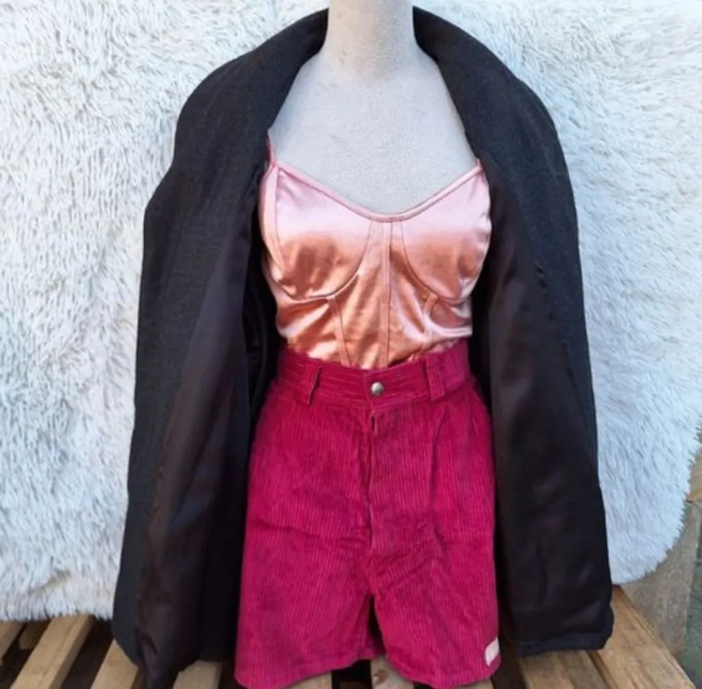 blazer oversized alfaitaria de lã tam m g vintage cgc