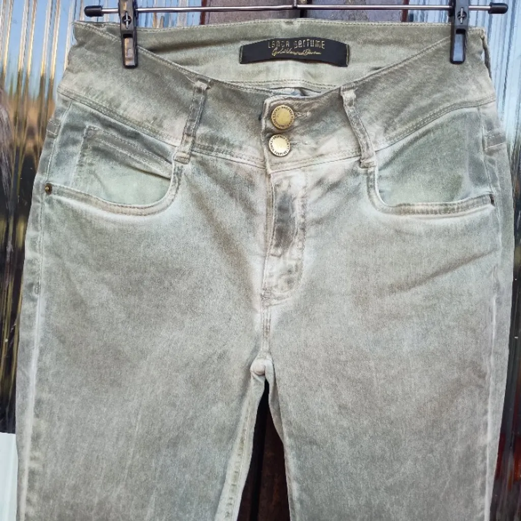 calça jeans lp verde oliva tam 38