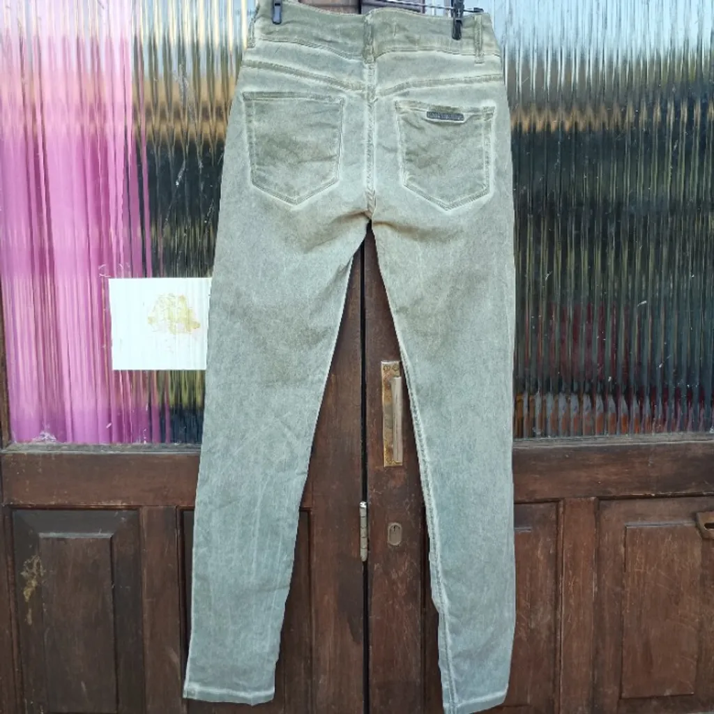 calça jeans lp verde oliva tam 38