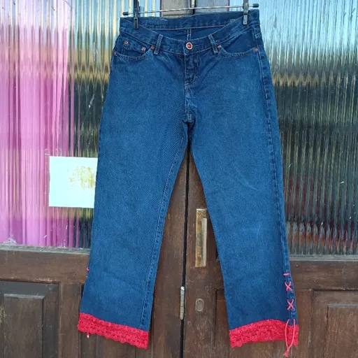 Calça Capri y2k Urban Race Tam 38