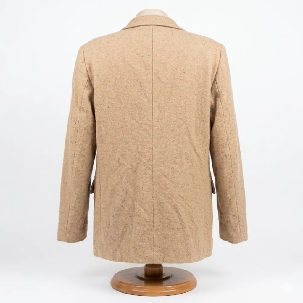 blazer vintage cgc de lã batida