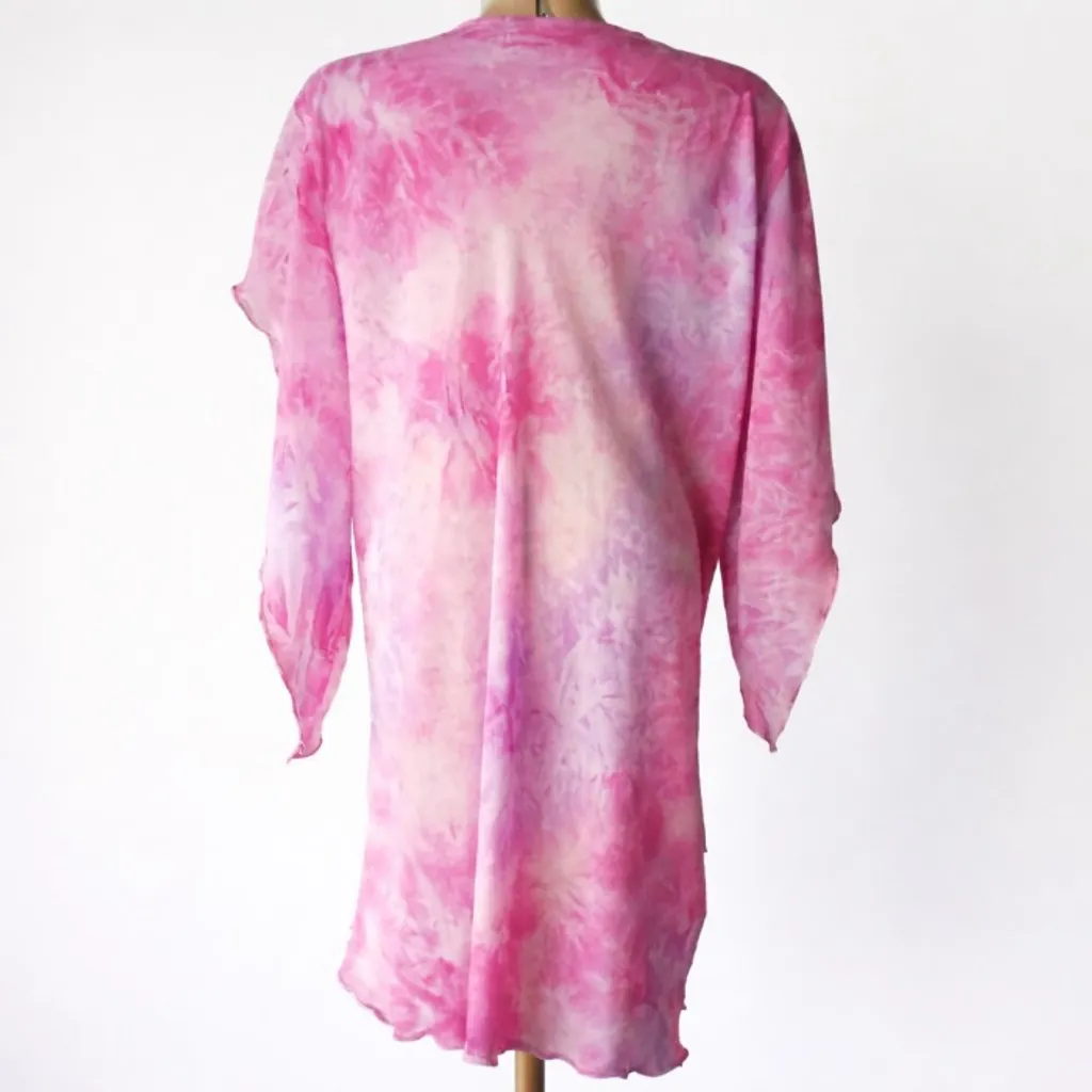 bata feminina tie-dye rosa tam gg