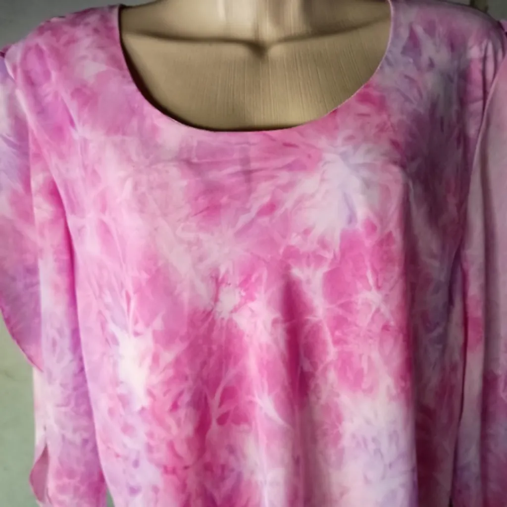 bata feminina tie-dye rosa tam gg