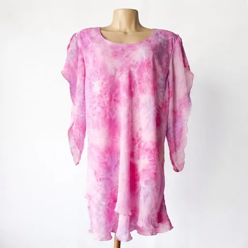 bata feminina tie-dye rosa tam gg