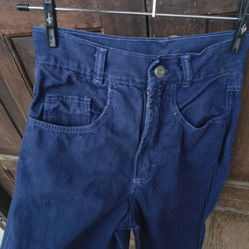 mom jeans vintage cgc azul escuro 34