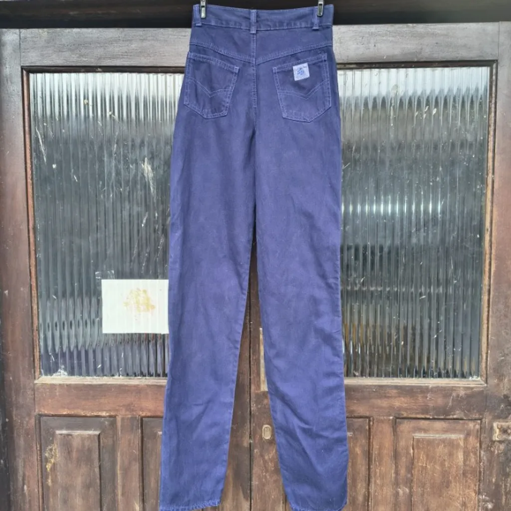mom jeans vintage cgc azul escuro 34
