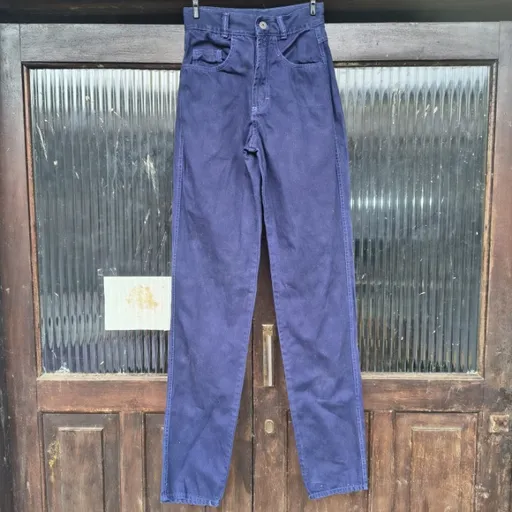 mom jeans vintage cgc azul escuro 34
