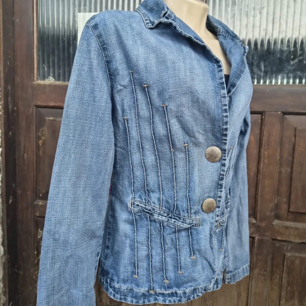 jaqueta jeans vintage cgc feminina