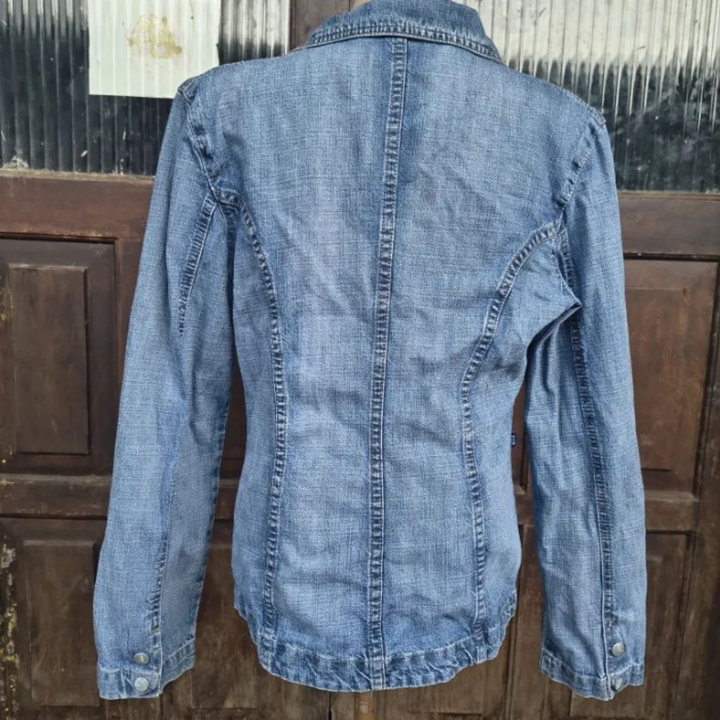 jaqueta jeans vintage cgc feminina