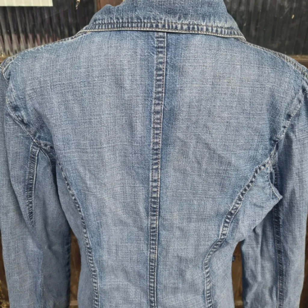 jaqueta jeans vintage cgc feminina