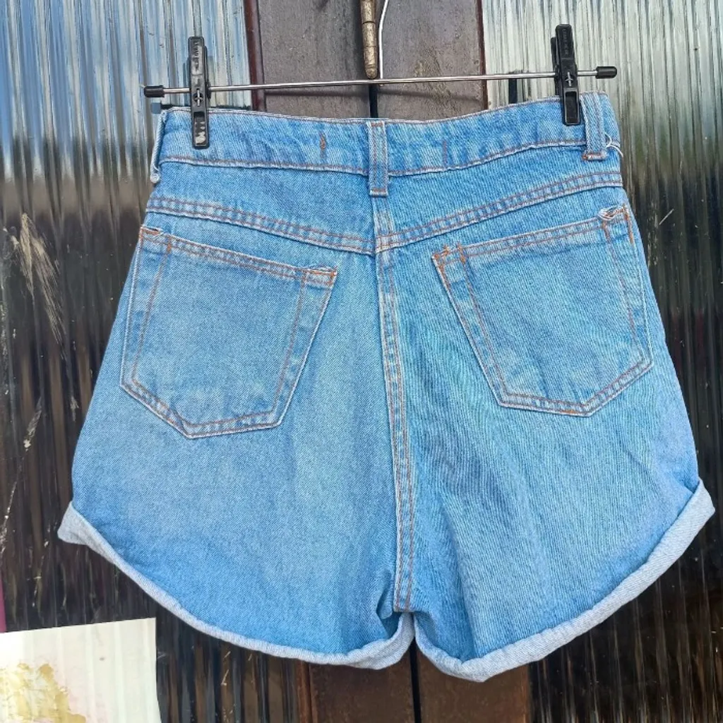 short jeans cintura alta tamanho 34 36