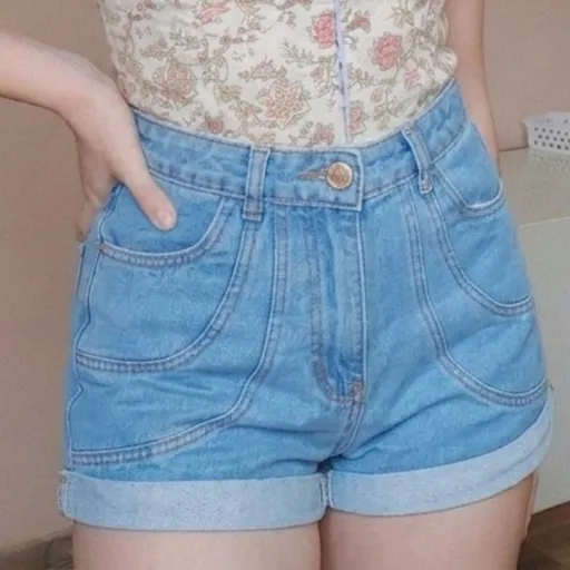 short jeans cintura alta tamanho 34 36