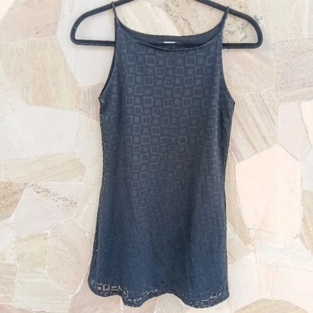slip dress preto vintage cgc