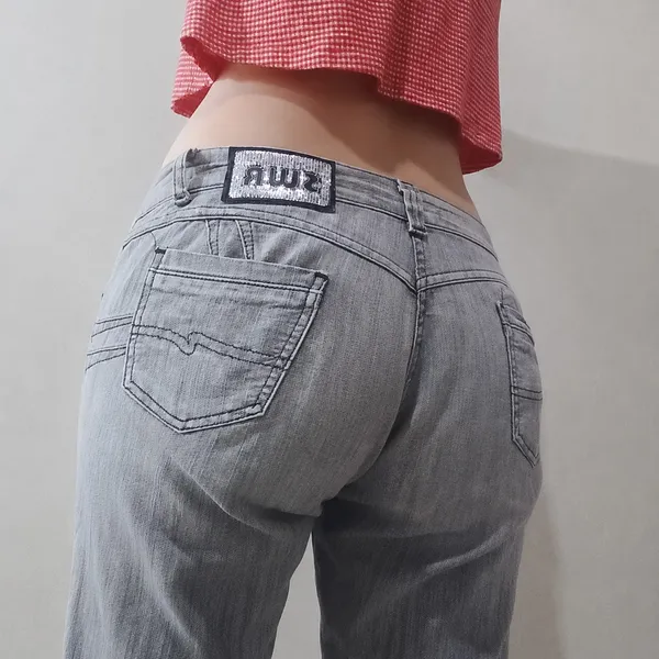 calça y2k jeans feminina awz vintage anos 2000 cintura baixa