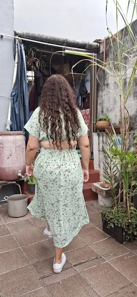 vestido verde florido veste do gg ao g2