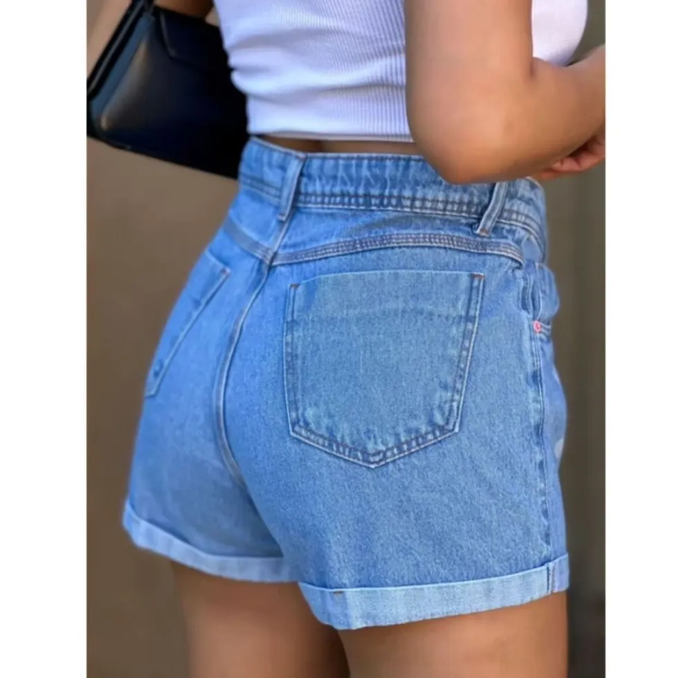 shorts jeans feminino corações