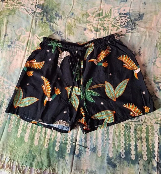 shorts feminino estampado tam m