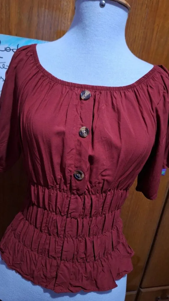blusa feminina viscose vermelha m