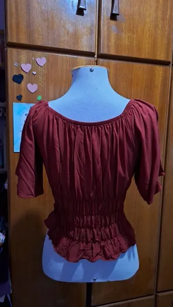 blusa feminina viscose vermelha m