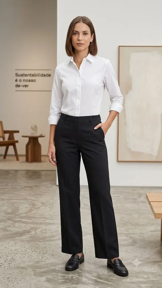 calça social risca de giz tam 38