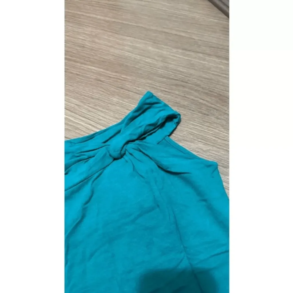 Blusa Verde Fargo de Alcinha com Detalhe no Ombro - Tam G