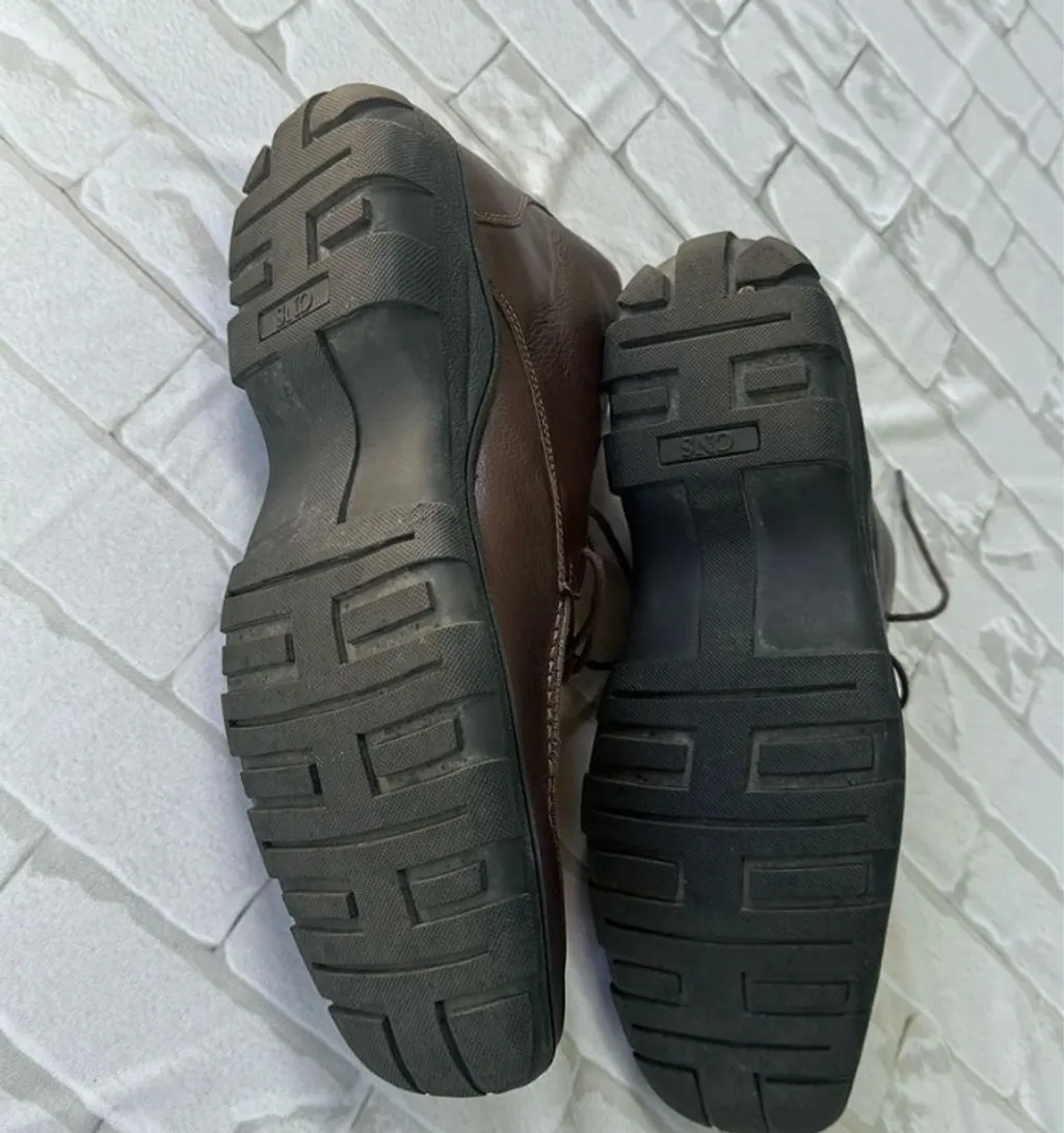 Sapato Social CNS Couro Café Novo Tam 42