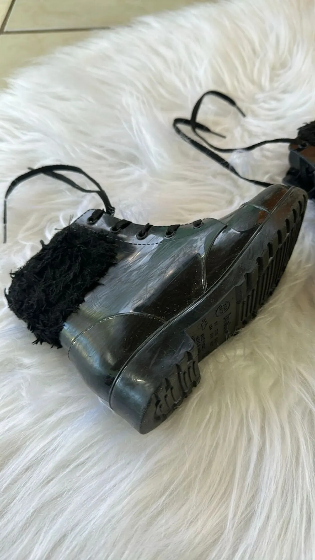 Bota Infantil Preta Menina 25