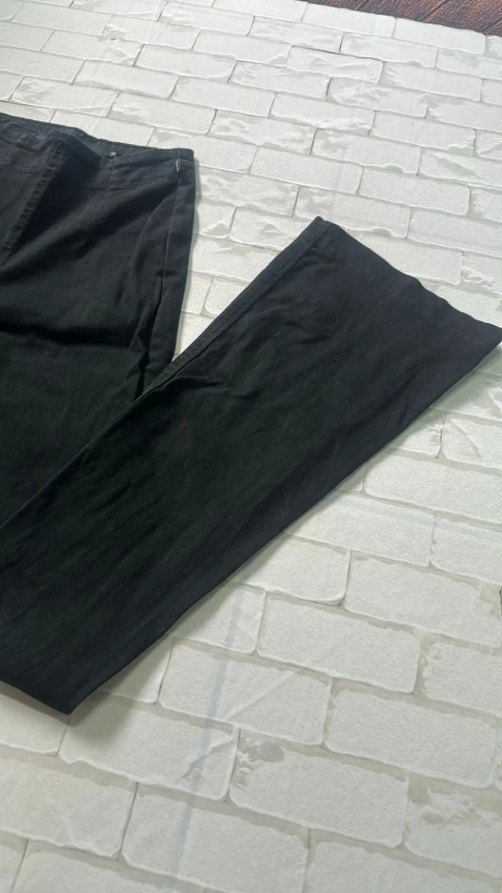 Calça Jeans Preta Flare Feminina 34