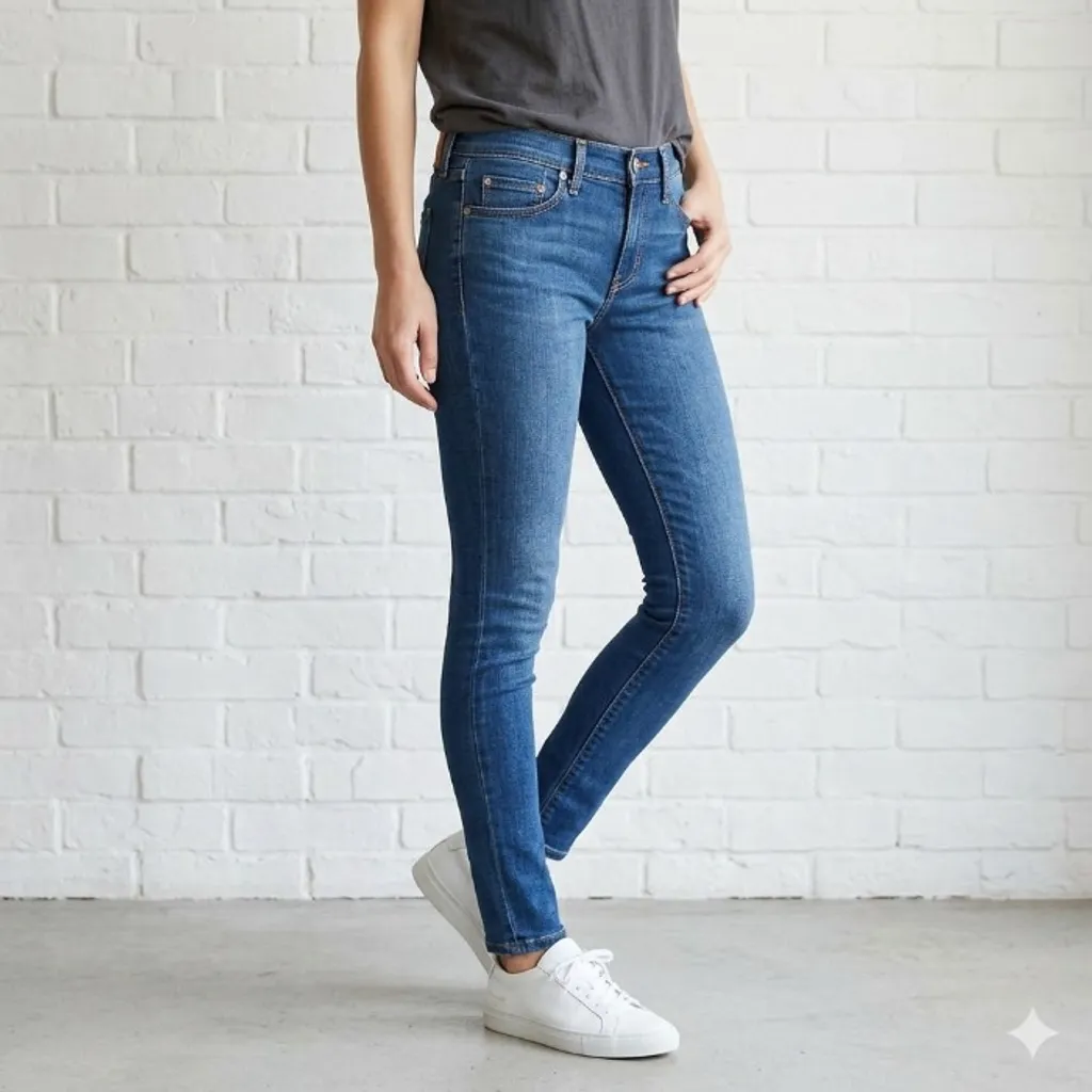 Calça Jeans Levis Feminina Skinny Azul Tam 36 Nova