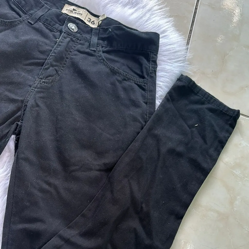 Calça Jeans Feminina Preta Slim Básica Tam 36