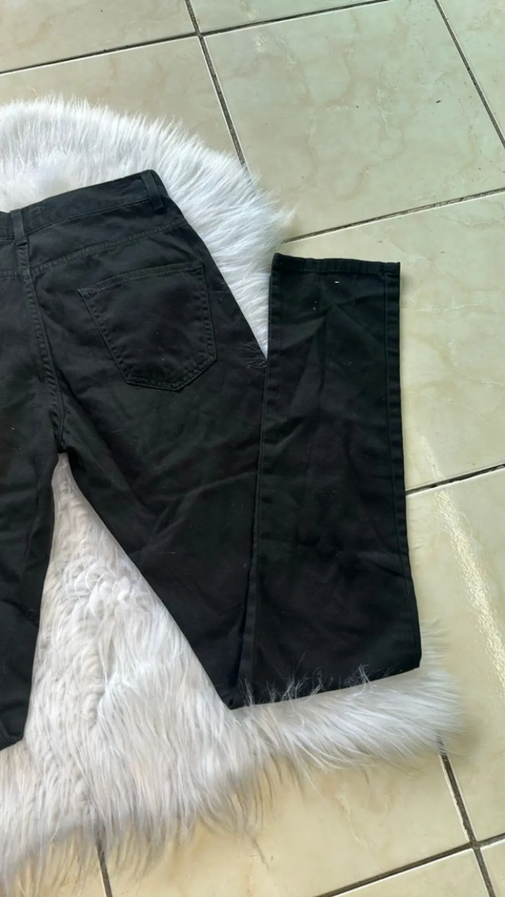 Calça Jeans Feminina Preta Slim Básica Tam 36