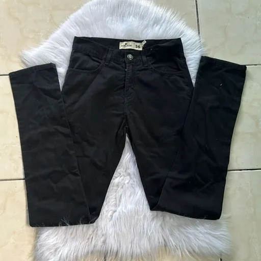 Calça Jeans Feminina Preta Slim Básica Tam 36