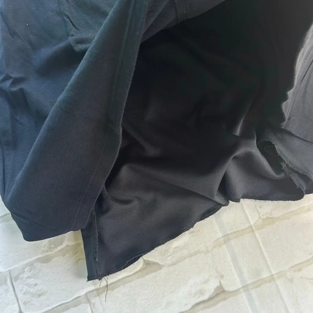 Vestido Preto Básico Sem Manga Forrado Elegante Tam M