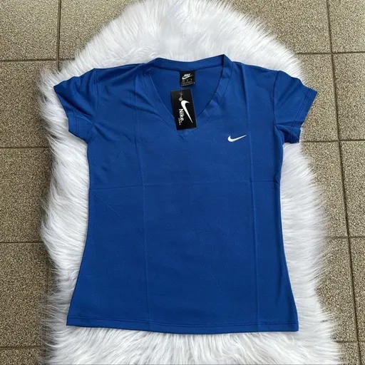 Blusa Nike Azul Treino Dry Fit Feminina M